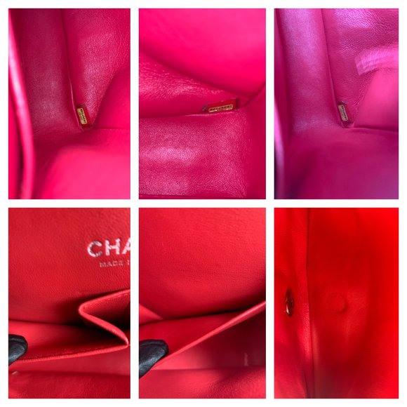 Authentic CHANEL Classic Medium Double Flap Pink Bag SHW - Picture 10 of 17